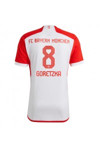 Bayern Munich Leon Goretzka #8 Jalkapallovaatteet Kotipaita 2023-24 Lyhythihainen